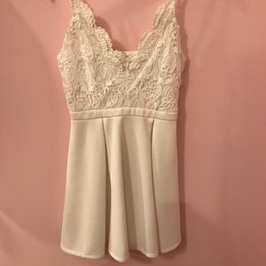 White Lace spaghetti strap dress